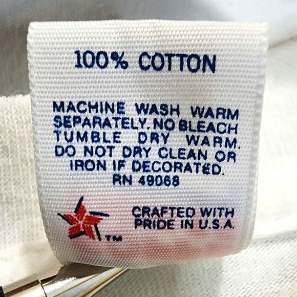 Bright Star 94 Vintage Extremely Rare DS Single‎ Stitch Shirt White USA Size Lg - Picture 8 of 8